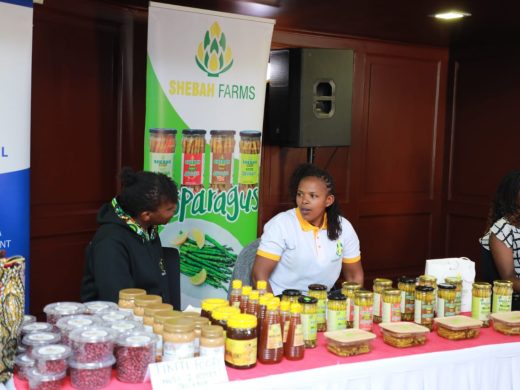 Displaying goods at an AfCFTA workshop